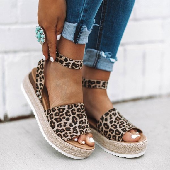 NEW**LADIES BLACK ESPADRILLE PLATFORM SANDAL - Picture 5 of 7